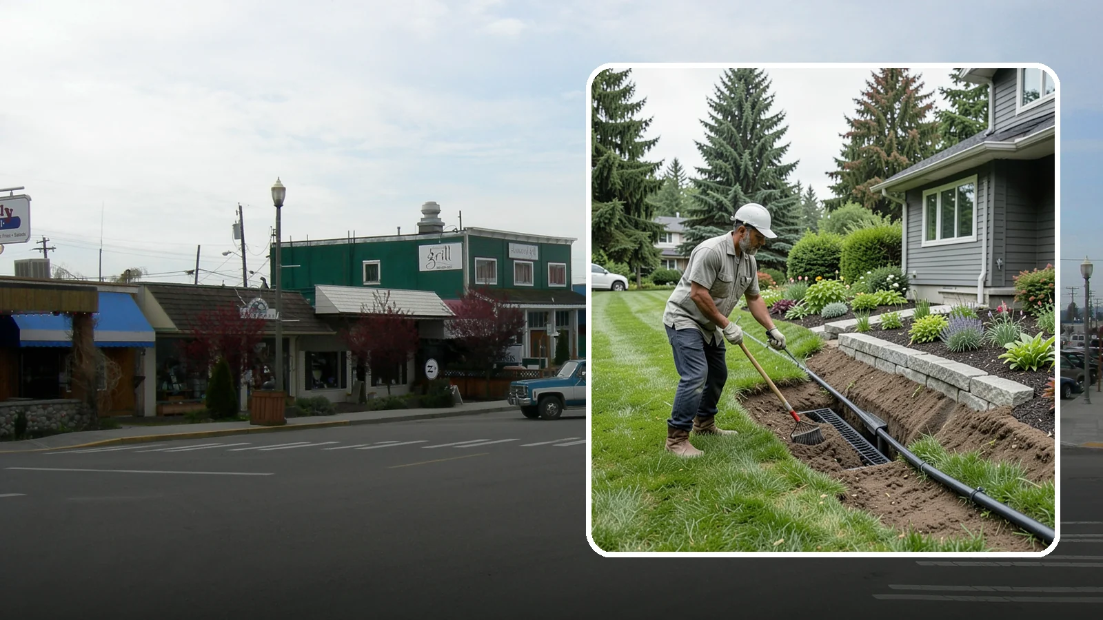 Footing Drain Installation in Stanwood, Snohomish County, WA - We install perimeter footing drains around your foundation to collect subsurface water and keep it away from basement and...