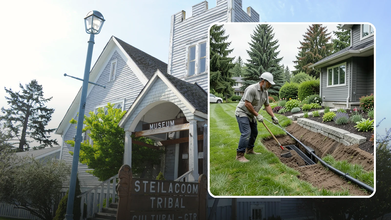 Footing Drain Installation in Steilacoom, Pierce County, WA - We install perimeter footing drains around your foundation to collect subsurface water and keep it away from basement and...