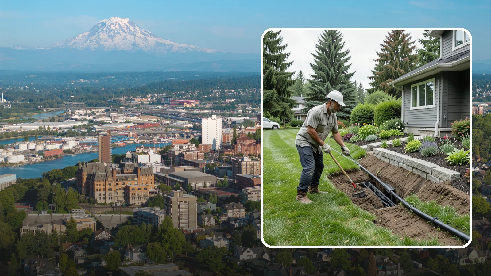 Footing Drain Installation in Tacoma, Pierce County, WA - We install perimeter footing drains around your foundation to collect subsurface water and keep it away from basement and...