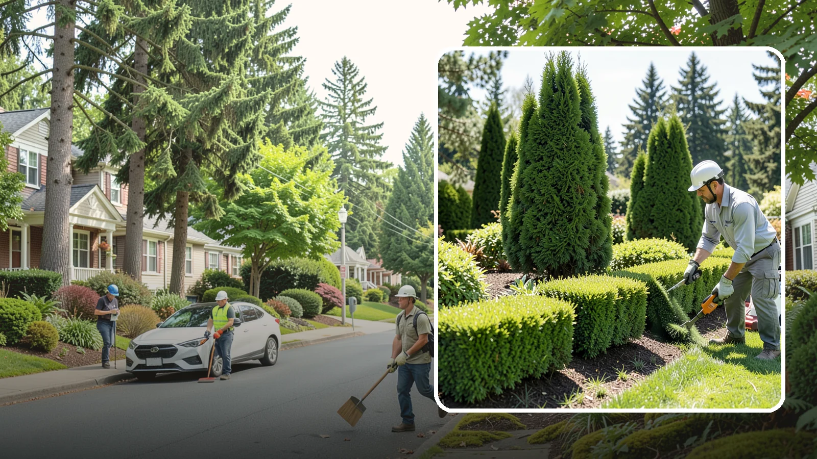 Formal Hedge Trimming in Beaux Arts Village, King County, WA - Precision formal hedge trimming that delivers the crisp, level lines and sharp geometry a manicured landscape demands.