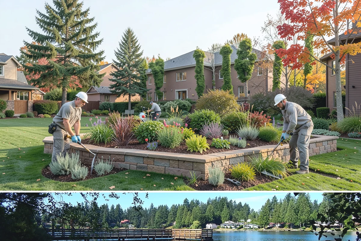 Formal Hedge Trimming in Federal Way, King County, WA - Shape in late spring and again in mid-to-late summer to keep formal lines crisp through the growing season.