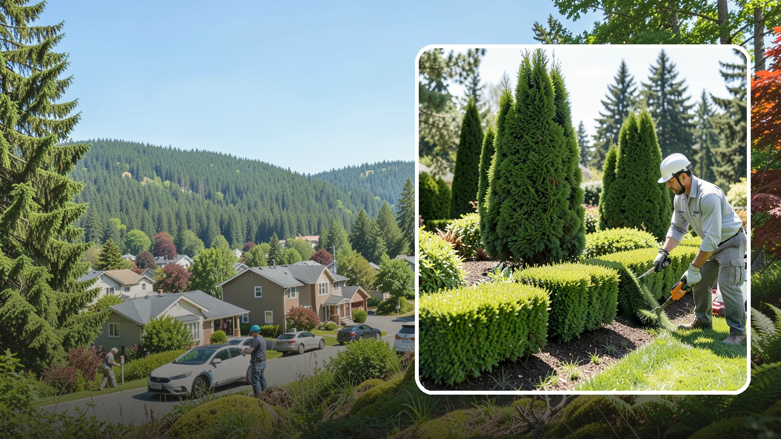 Formal Hedge Trimming in Index, Snohomish County, WA - Precision formal hedge trimming that delivers the crisp, level lines and sharp geometry a manicured landscape demands.