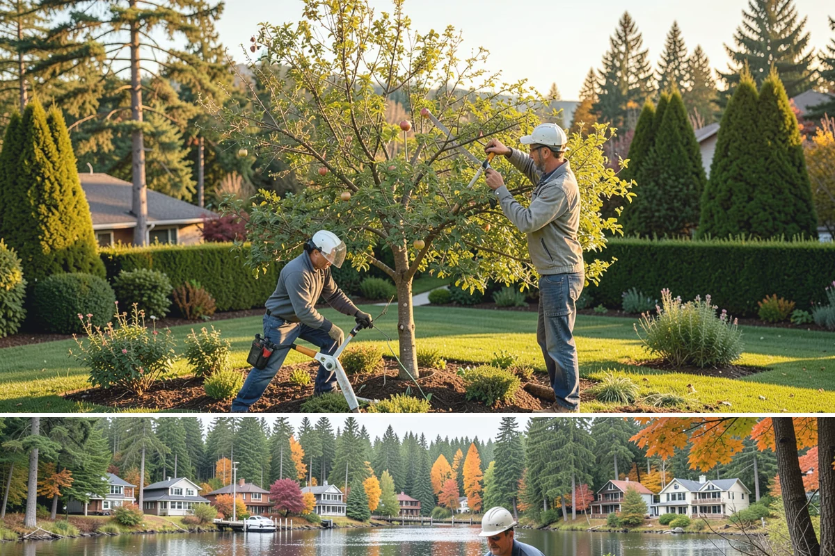 Formal Hedge Trimming in La Conner, Skagit County, WA - Shape in late spring and again in mid-to-late summer to keep formal lines crisp through the growing season.