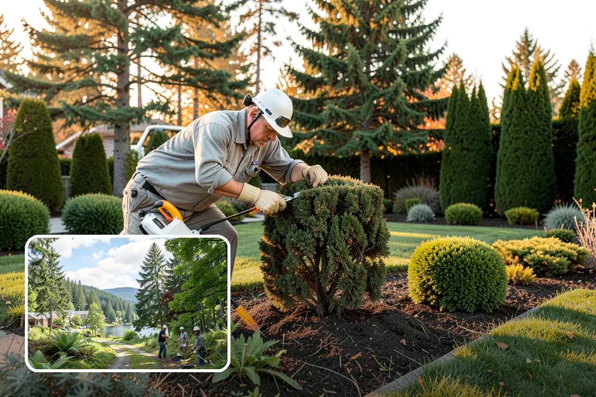 Formal Hedge Trimming in Lake Forest Park, King County, WA - Delivers crisp, level, geometric lines