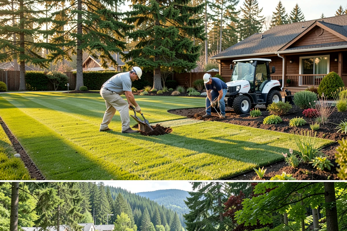 Formal Hedge Trimming in Lake Forest Park, King County, WA - Shape in late spring and again in mid-to-late summer to keep formal lines crisp through the growing season.