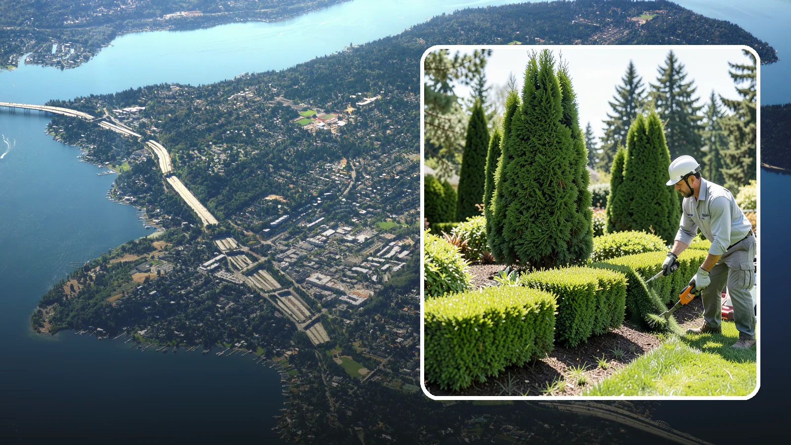 Formal Hedge Trimming in Mercer Island, King County, WA - Precision formal hedge trimming that delivers the crisp, level lines and sharp geometry a manicured landscape demands.