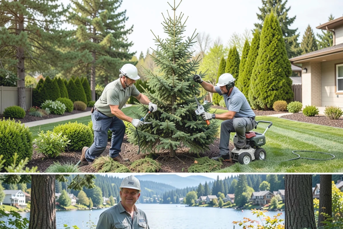 Formal Hedge Trimming in Milton, King County, WA - Shape in late spring and again in mid-to-late summer to keep formal lines crisp through the growing season.