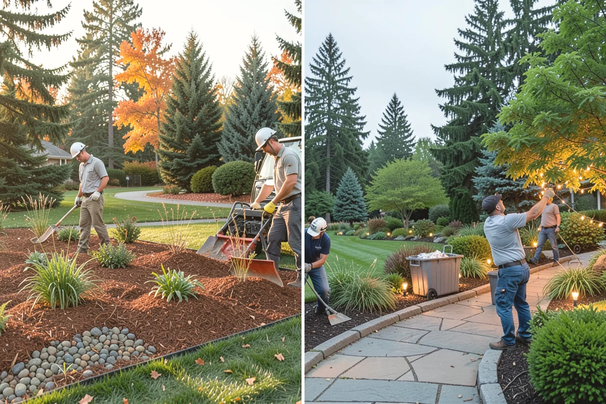 Formal Hedge Trimming in Monroe, Snohomish County, WA - Set string lines and reference points for level cuts