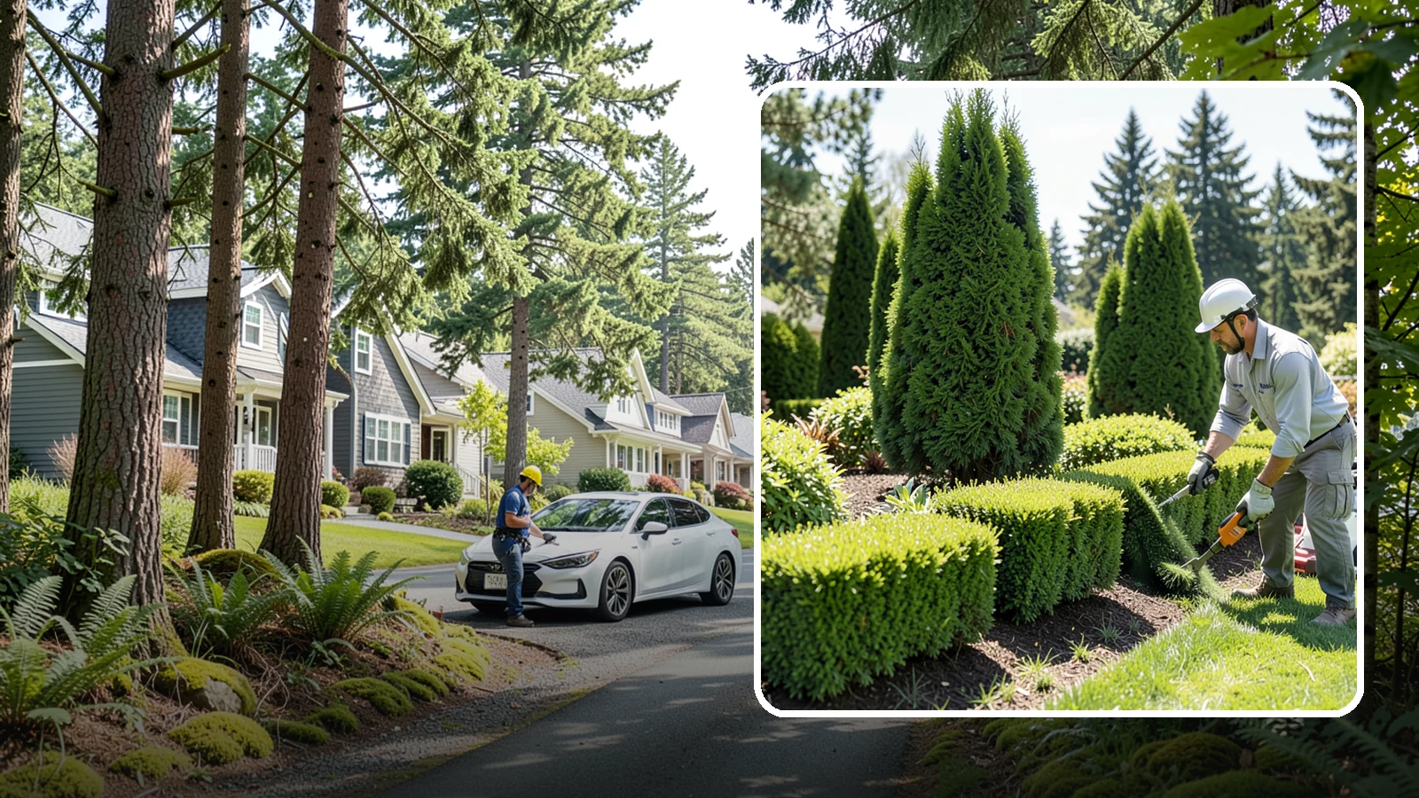 Formal Hedge Trimming in Normandy Park, King County, WA - Precision formal hedge trimming that delivers the crisp, level lines and sharp geometry a manicured landscape demands.