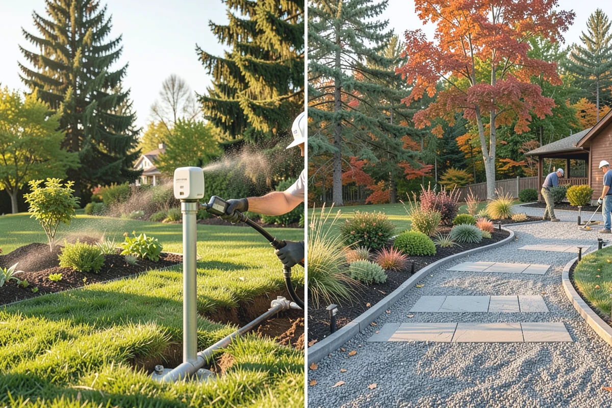 Formal Hedge Trimming in Roy, Pierce County, WA - Set string lines and reference points for level cuts