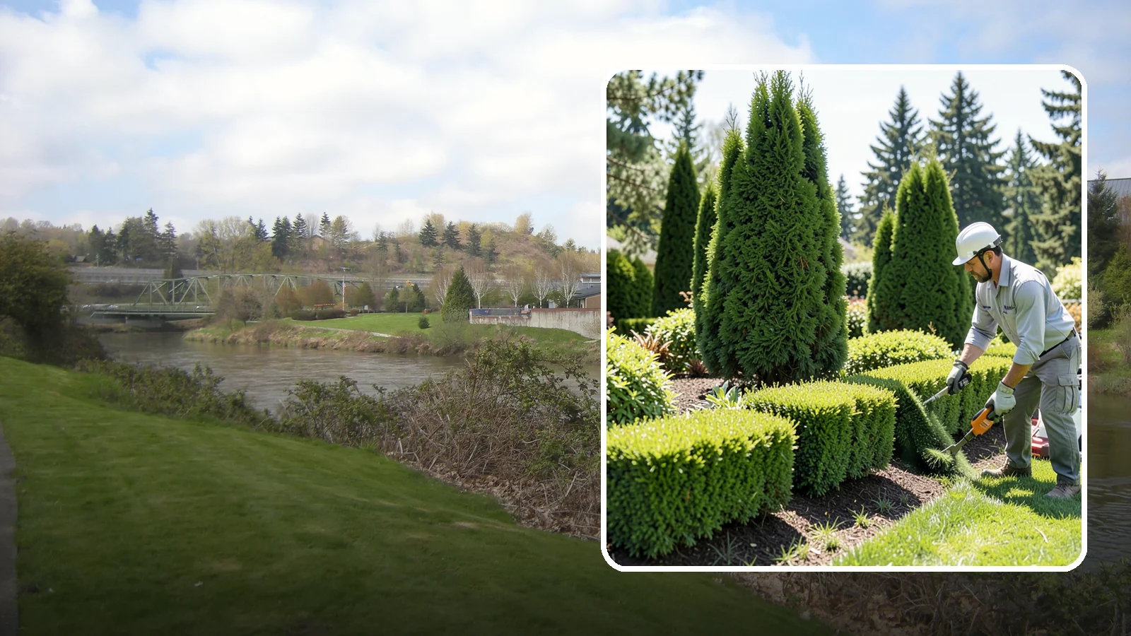 Formal Hedge Trimming in Tukwila, King County, WA - Precision formal hedge trimming that delivers the crisp, level lines and sharp geometry a manicured landscape demands.