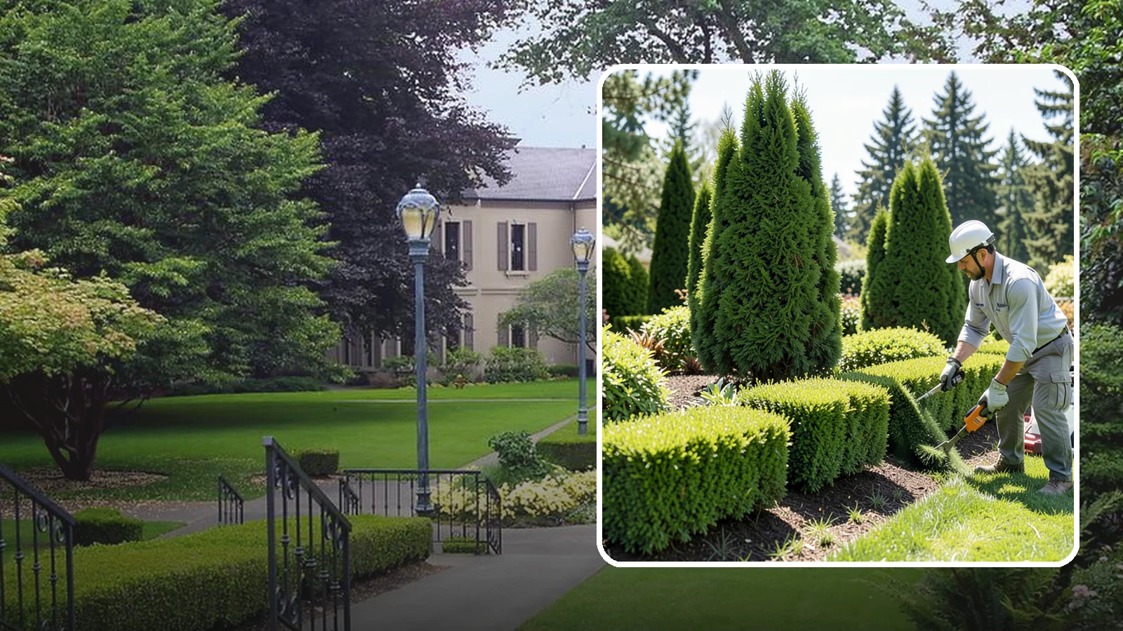 Formal Hedge Trimming in Woodinville, King County, WA - Precision formal hedge trimming that delivers the crisp, level lines and sharp geometry a manicured landscape demands.