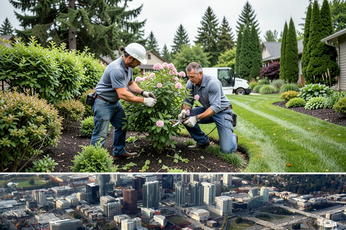 Forsythia Pruning in Bellevue, King County, WA - In the PNW, prune forsythia right after its early-spring bloom fades so the plant has the full season to set buds for next year's...