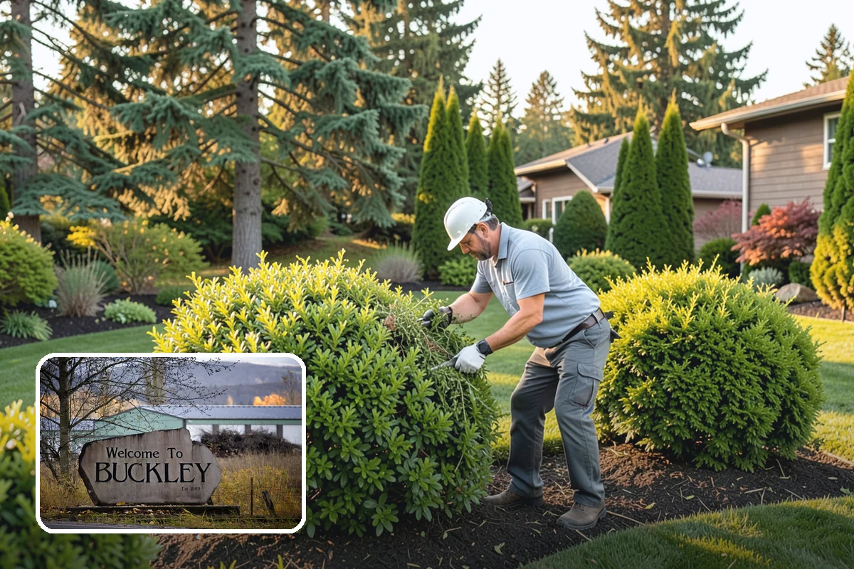 Forsythia Pruning in Buckley, Pierce County, WA - Protects next spring's golden blooms by pruning right after flowering
