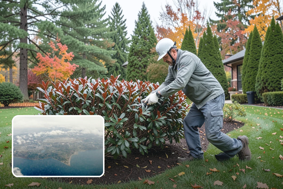 Forsythia Pruning in Burien, King County, WA - Protects next spring's golden blooms by pruning right after flowering