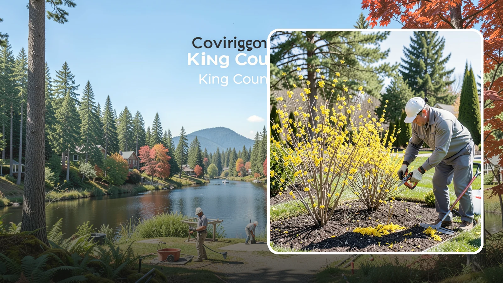 Forsythia Pruning in Covington, King County, WA - Post-bloom renewal pruning of forsythia to remove old canes, control size, and protect next spring's golden flowers.