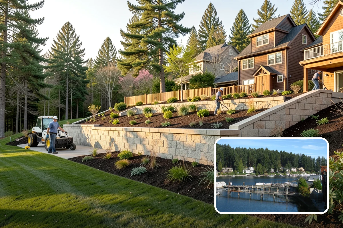 Forsythia Pruning in Gig Harbor, Pierce County, WA - Protects next spring's golden blooms by pruning right after flowering