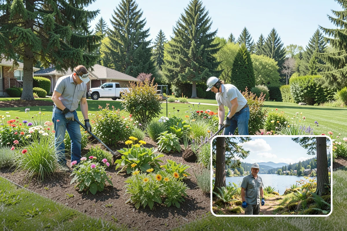 Forsythia Pruning in Milton, King County, WA - Protects next spring's golden blooms by pruning right after flowering