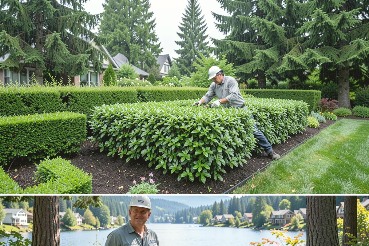 Forsythia Pruning in Milton, King County, WA - In the PNW, prune forsythia right after its early-spring bloom fades so the plant has the full season to set buds for next year's...