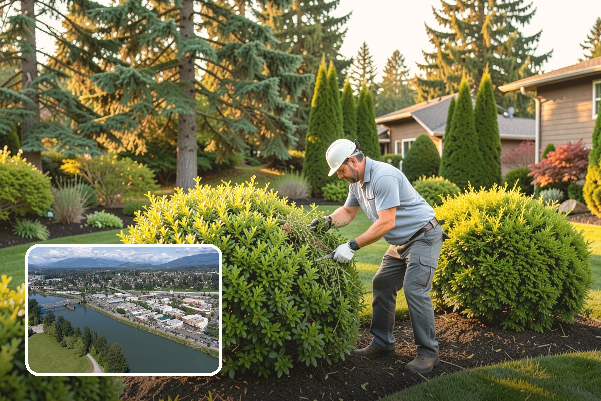 Forsythia Pruning in Mount Vernon, Skagit County, WA - Protects next spring's golden blooms by pruning right after flowering