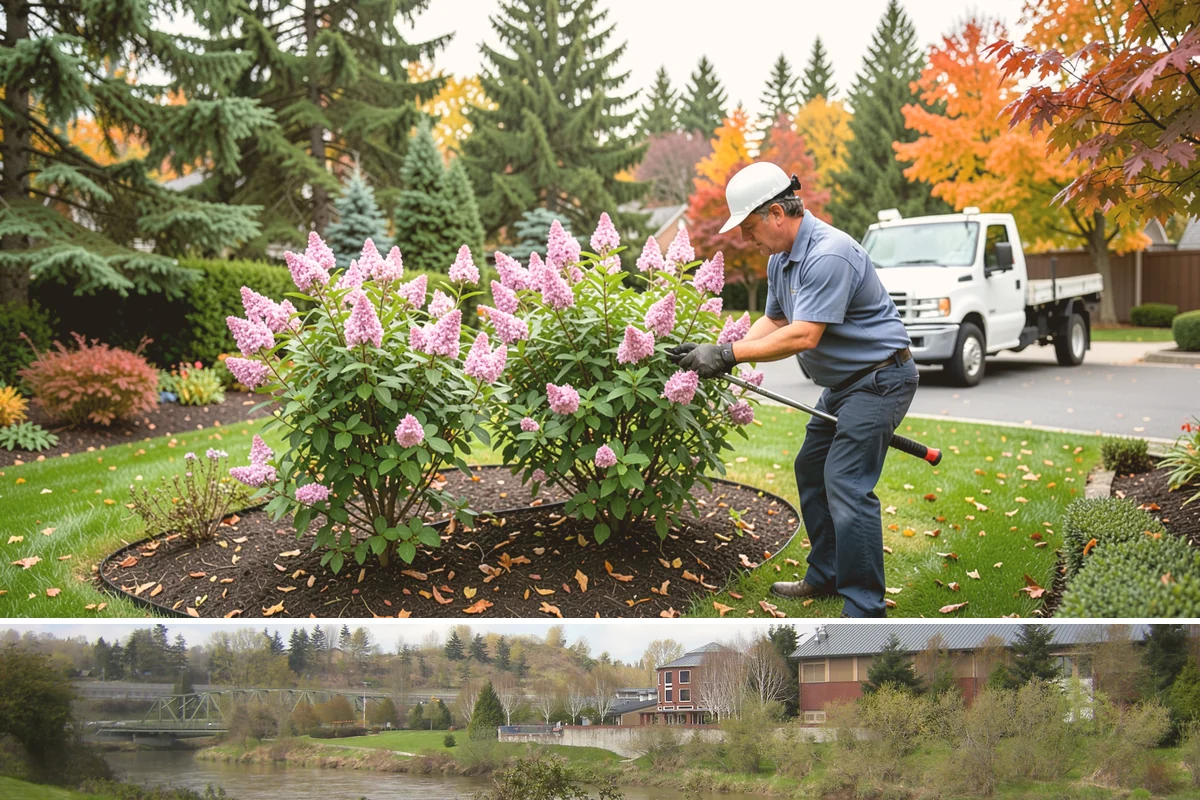 Forsythia Pruning in Tukwila, King County, WA - In the PNW, prune forsythia right after its early-spring bloom fades so the plant has the full season to set buds for next year's...