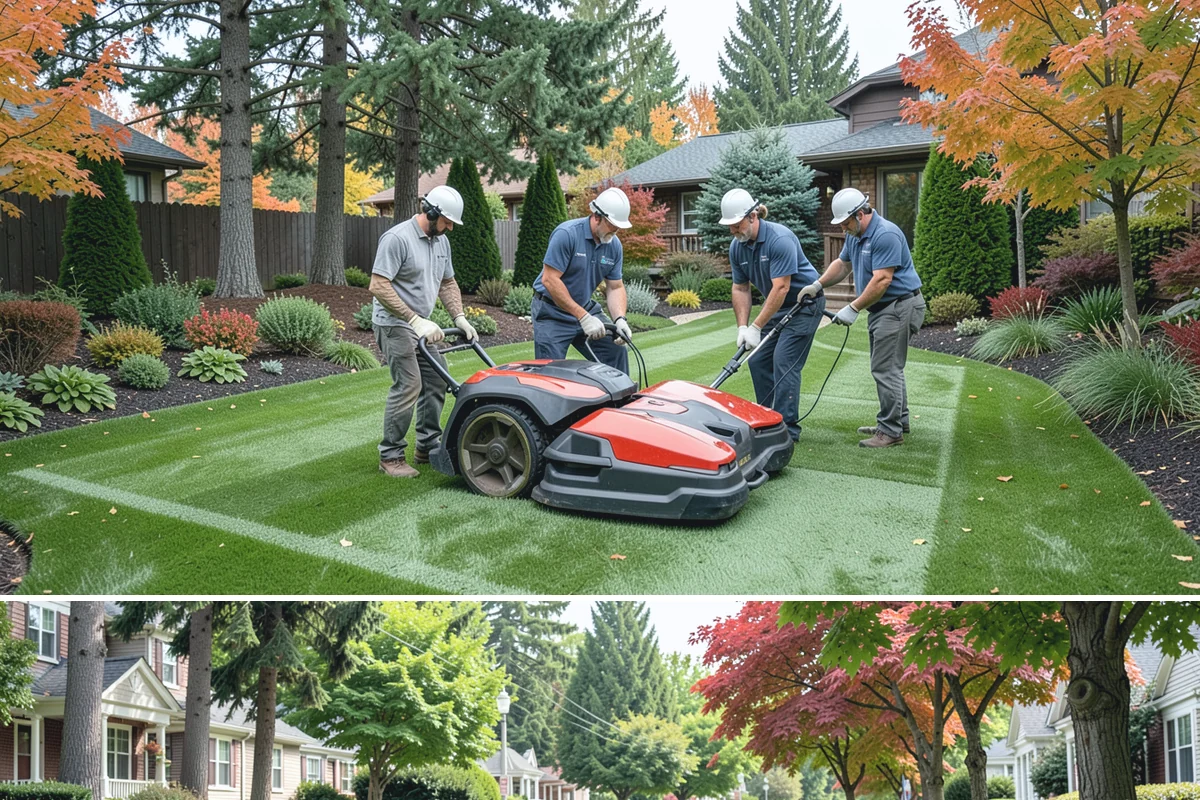 Fountain Installation in Beaux Arts Village, King County, WA - Best installed spring through fall.