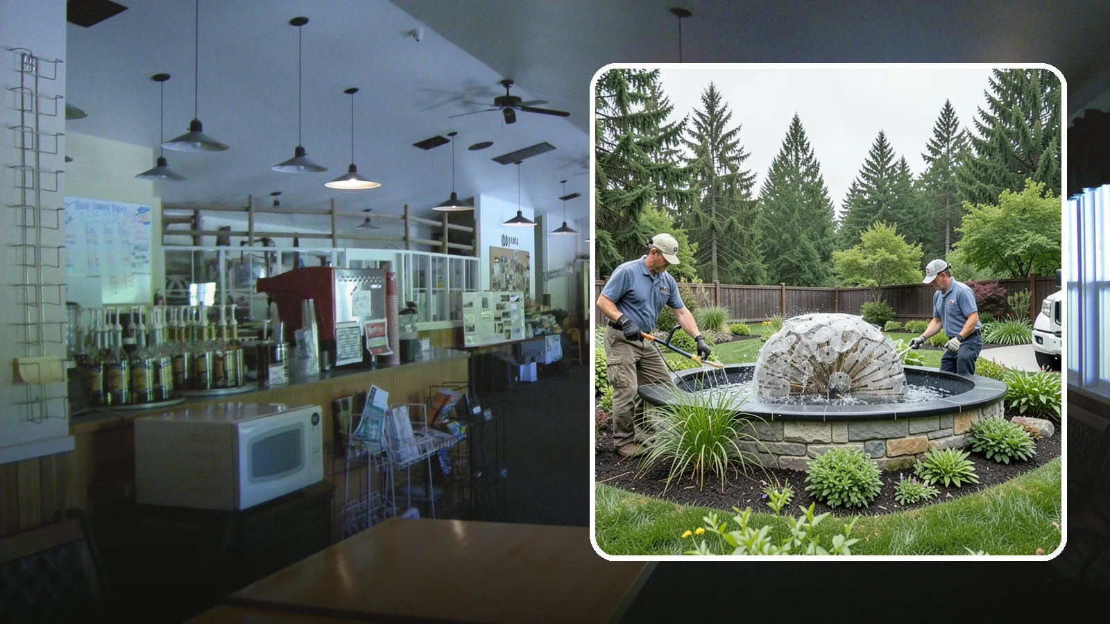 Fountain Installation in Black Diamond, King County, WA - Elegant fountains - from bubbling rocks to formal tiers - that add a compact, low-maintenance water accent.