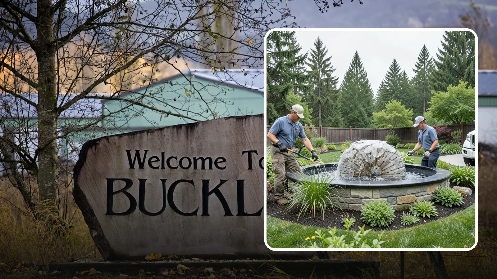 Fountain Installation in Buckley, Pierce County, WA - Elegant fountains - from bubbling rocks to formal tiers - that add a compact, low-maintenance water accent.