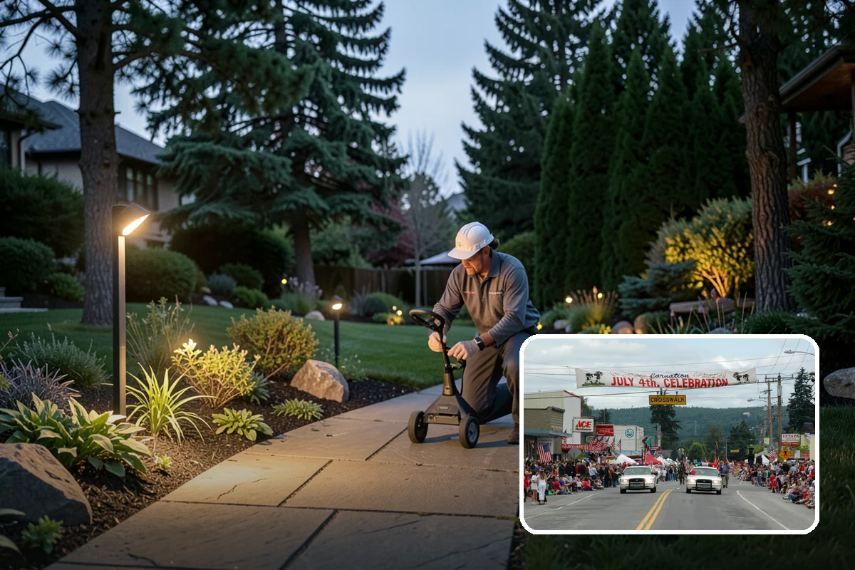 Fountain Installation in Carnation, King County, WA - Compact water accent for any space