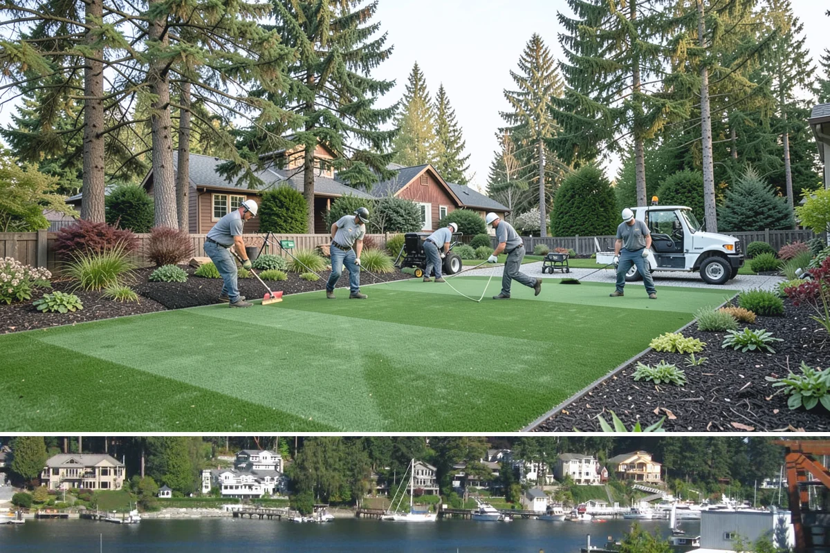 Fountain Installation in Gig Harbor, Pierce County, WA - Best installed spring through fall.