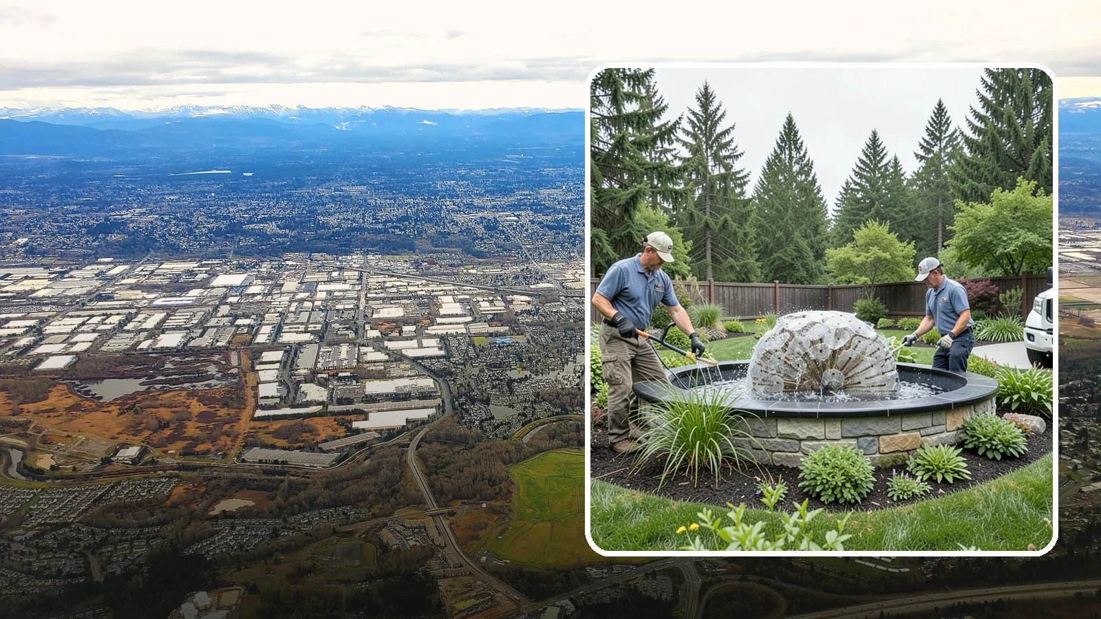 Fountain Installation in Kent, King County, WA - Elegant fountains - from bubbling rocks to formal tiers - that add a compact, low-maintenance water accent.