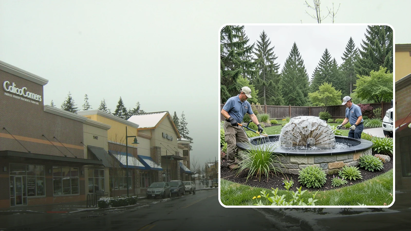 Fountain Installation in Mill Creek, Snohomish County, WA - Elegant fountains - from bubbling rocks to formal tiers - that add a compact, low-maintenance water accent.