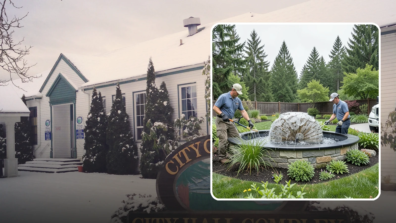 Fountain Installation in Pacific, King County, WA - Elegant fountains - from bubbling rocks to formal tiers - that add a compact, low-maintenance water accent.