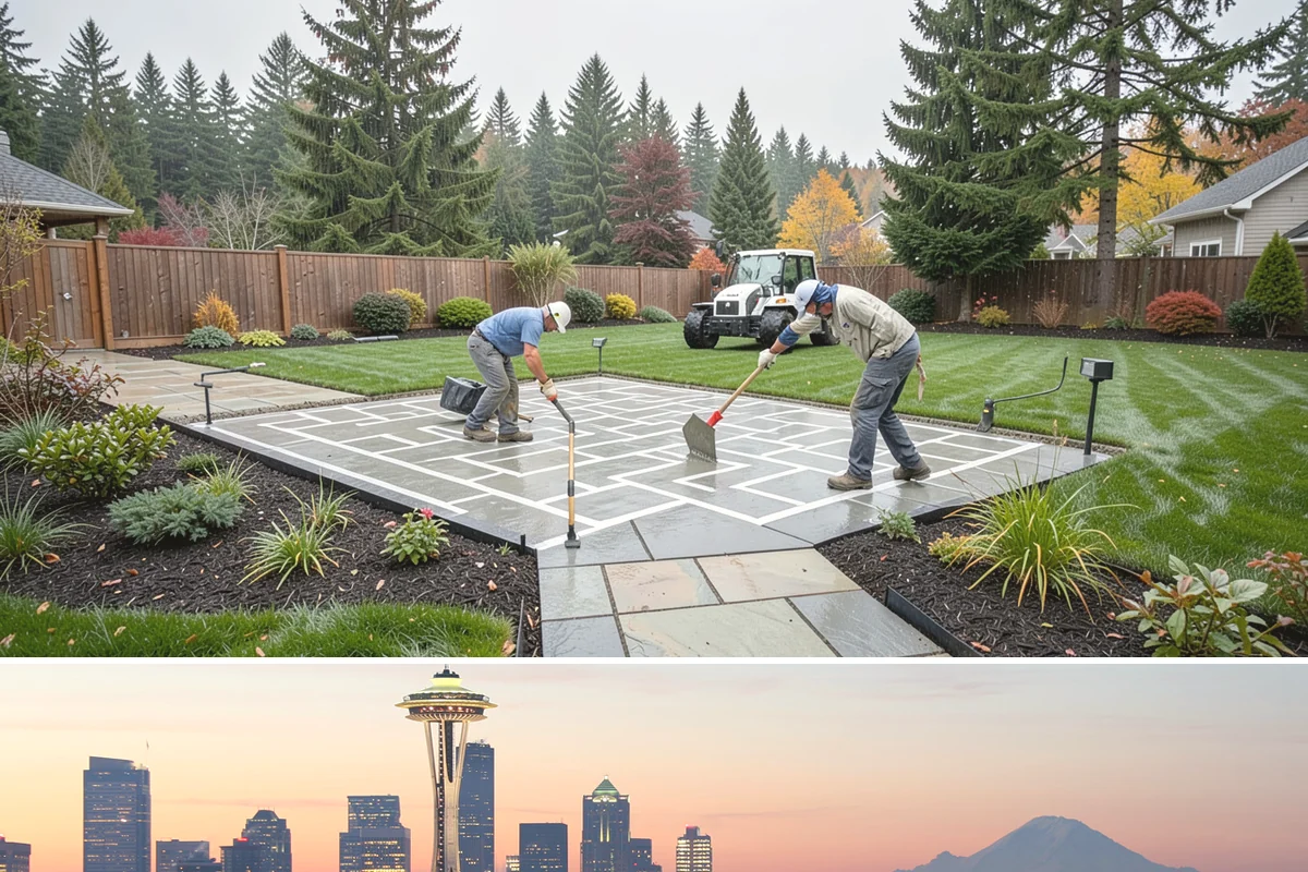 Fountain Installation in Seattle, King County, WA - Best installed spring through fall.
