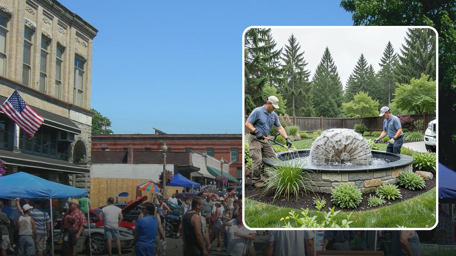 Fountain Installation in Snohomish, Snohomish County, WA - Elegant fountains - from bubbling rocks to formal tiers - that add a compact, low-maintenance water accent.