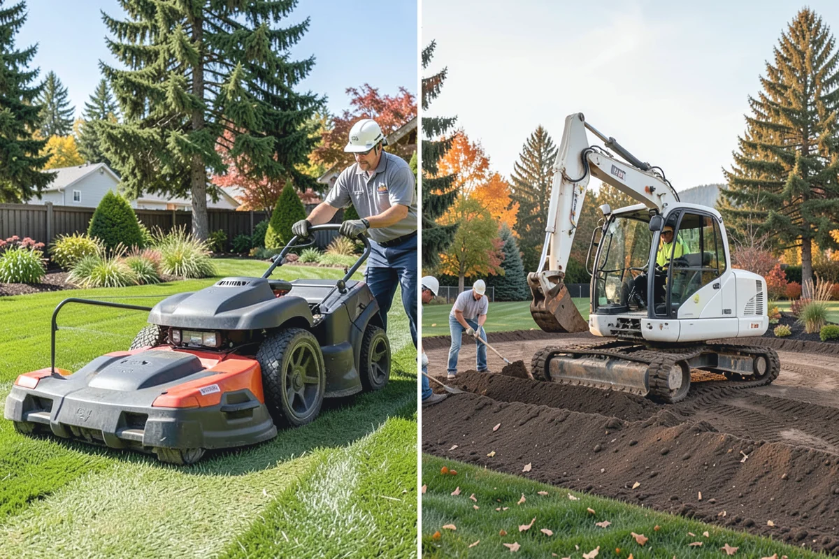 French Drain Installation in Auburn, King County, WA - Locate the wet area and outfall path