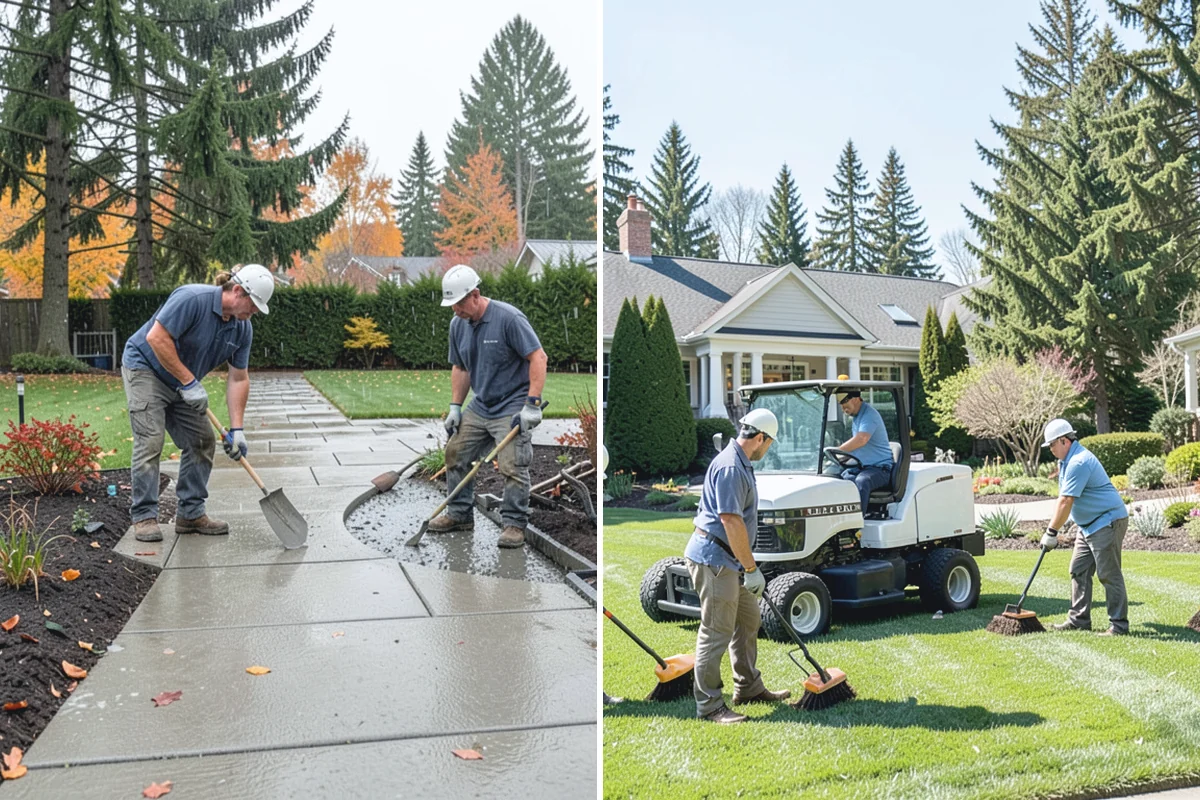 French Drain Installation in Beaux Arts Village, King County, WA - Locate the wet area and outfall path