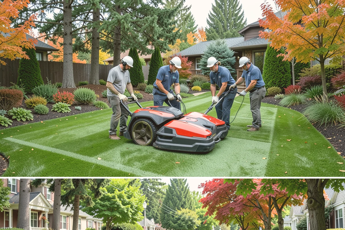 French Drain Installation in Beaux Arts Village, King County, WA - Best installed in drier conditions.