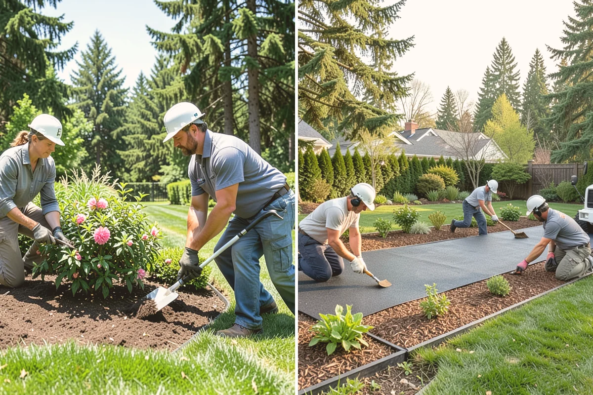 French Drain Installation in Bothell, King County, WA - Locate the wet area and outfall path