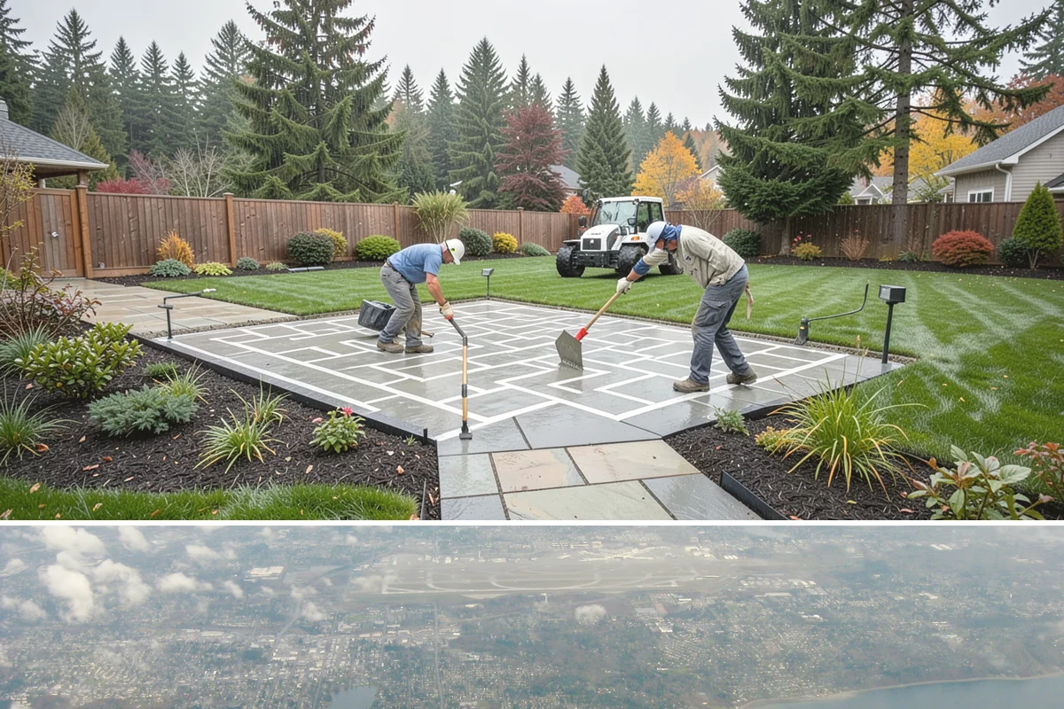 French Drain Installation in Burien, King County, WA - Best installed in drier conditions.
