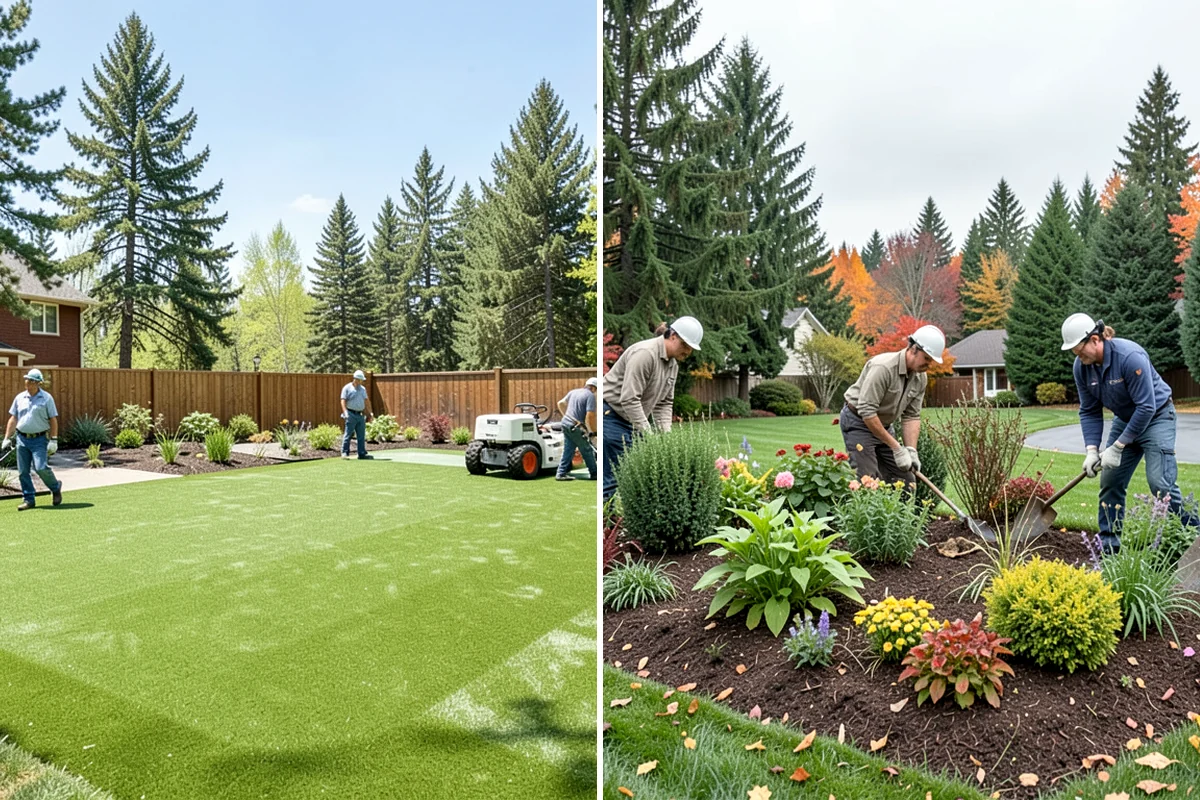 French Drain Installation in Clyde Hill, King County, WA - Locate the wet area and outfall path