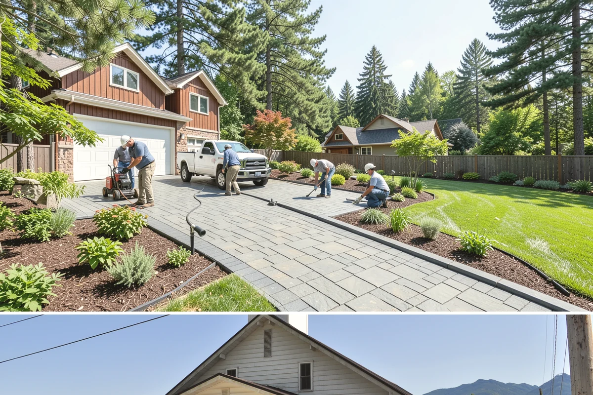 French Drain Installation in Concrete, Skagit County, WA - Best installed in drier conditions.