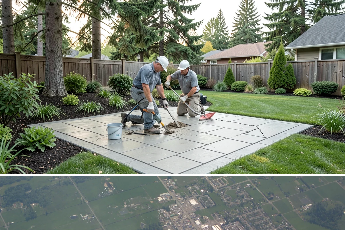 French Drain Installation in Enumclaw, King County, WA - Best installed in drier conditions.