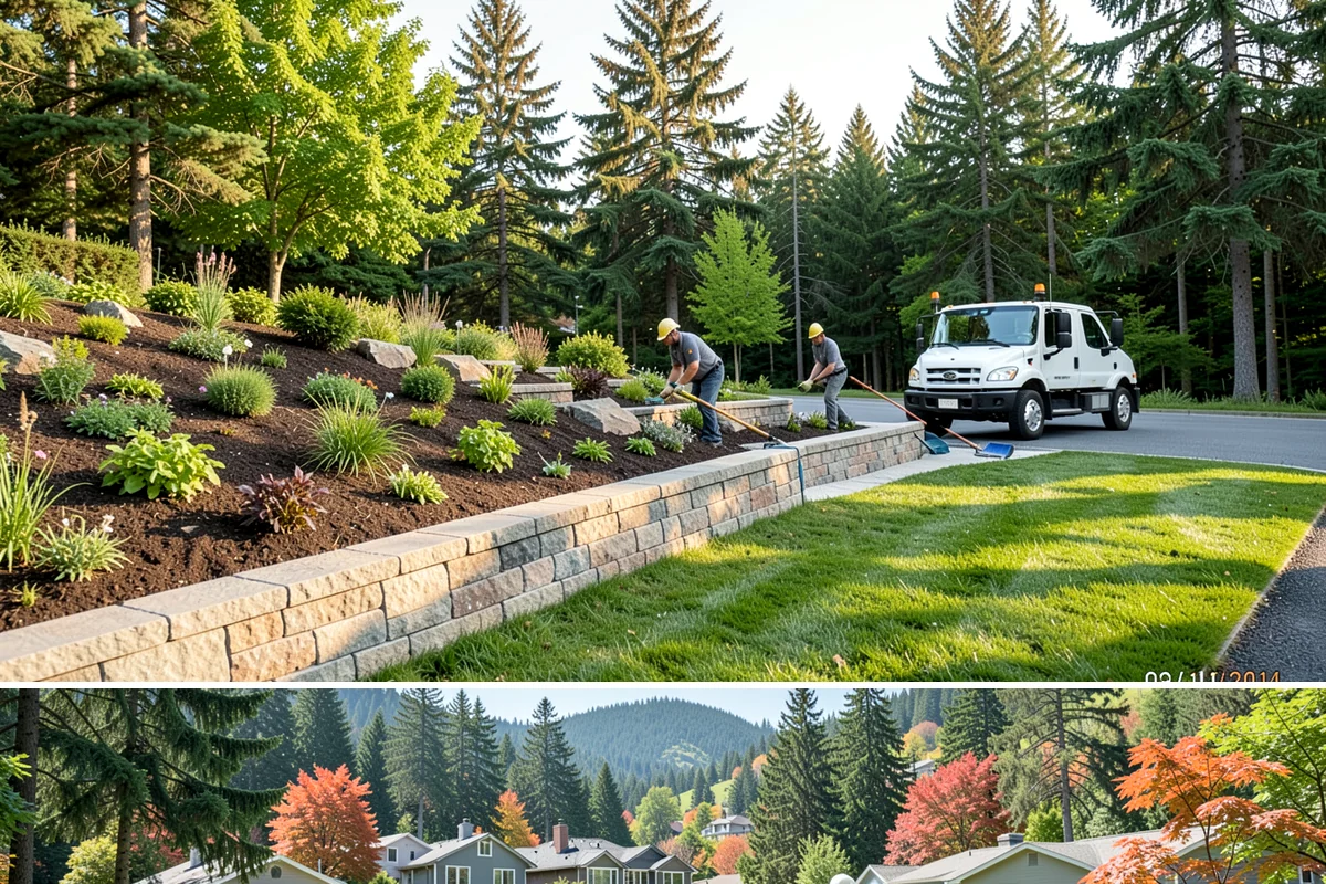French Drain Installation in Fircrest, Pierce County, WA - Best installed in drier conditions.
