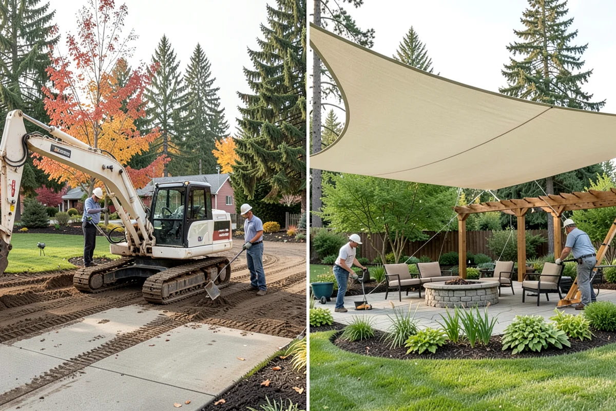 French Drain Installation in Kenmore, King County, WA - Locate the wet area and outfall path