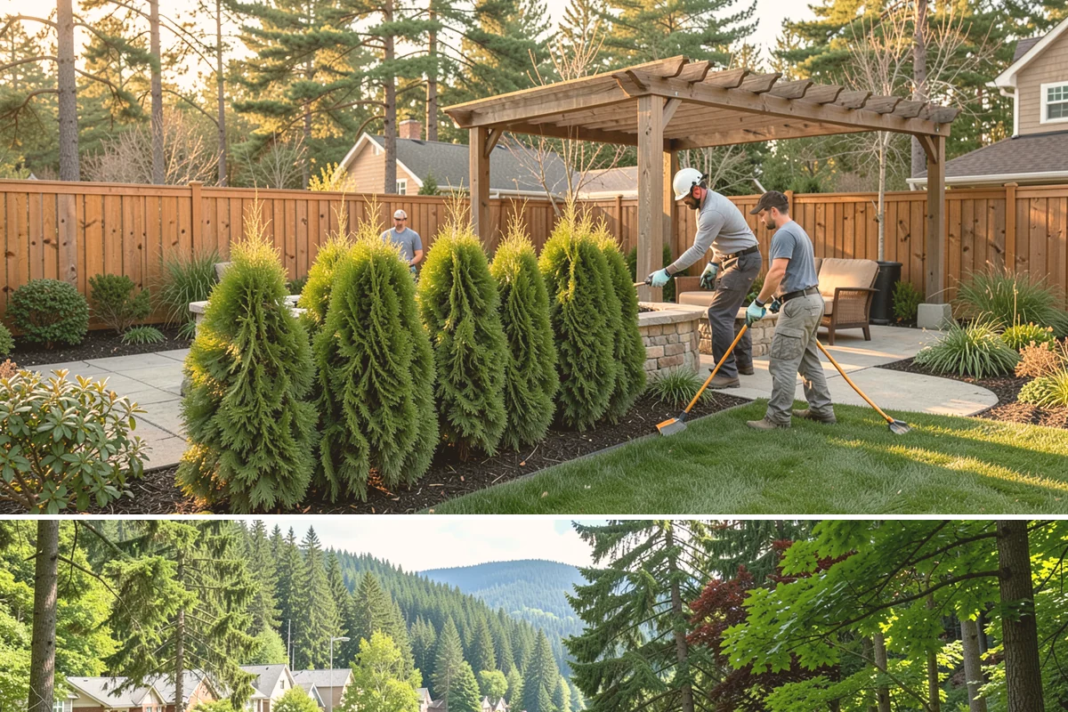French Drain Installation in Lake Forest Park, King County, WA - Best installed in drier conditions.
