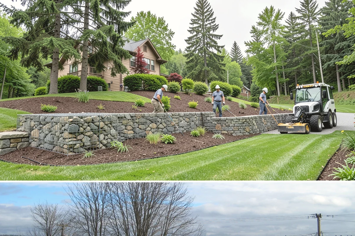 French Drain Installation in Langley, Island County, WA - Best installed in drier conditions.