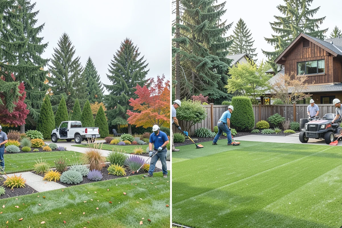French Drain Installation in Medina, King County, WA - Locate the wet area and outfall path
