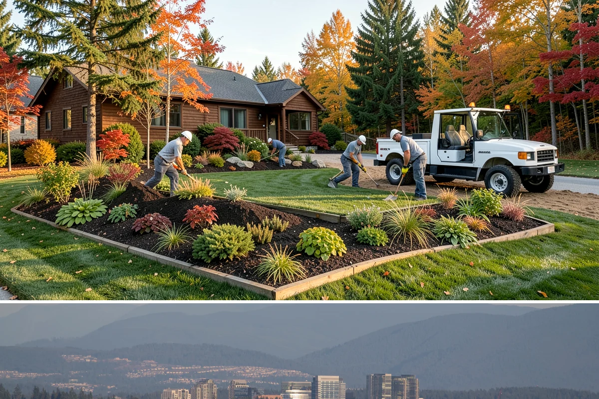 French Drain Installation in Medina, King County, WA - Best installed in drier conditions.