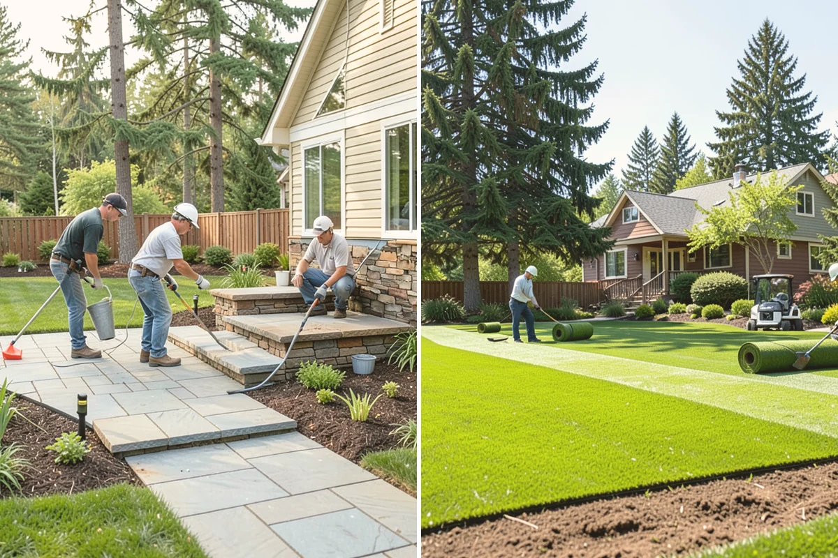 French Drain Installation in Mount Vernon, Skagit County, WA - Locate the wet area and outfall path